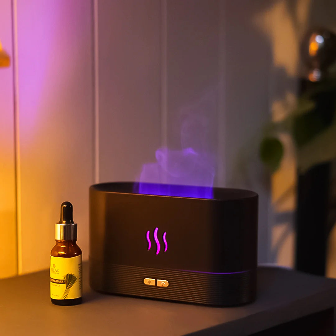 Humidificador y Difusor de Aromas LED - CleanFlame™