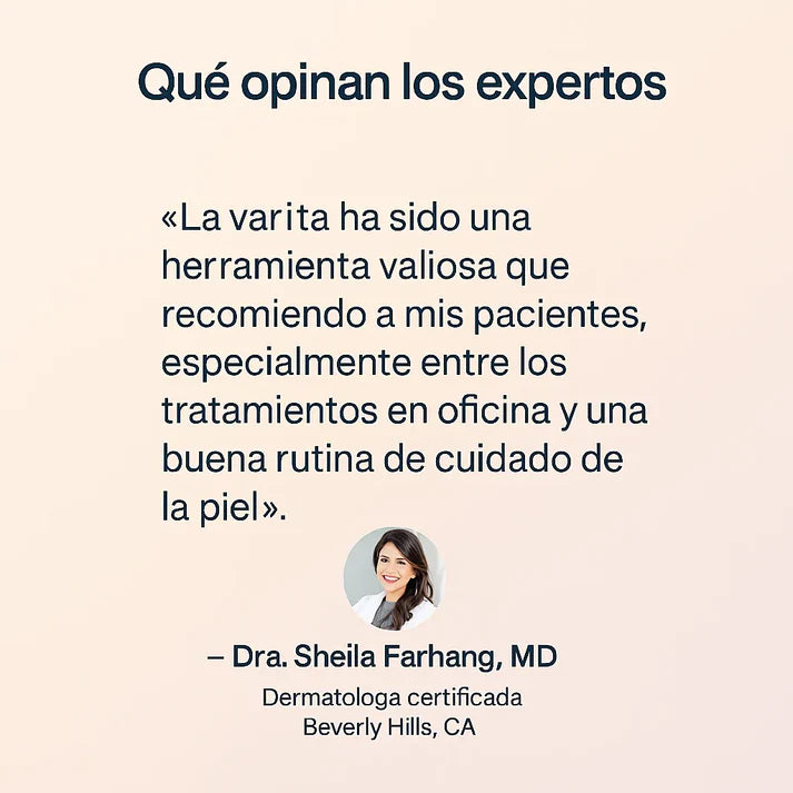 SkinGlow™ – Varita Facial con Luz Roja, Microcorriente, Calor y Masaje Vibratorio