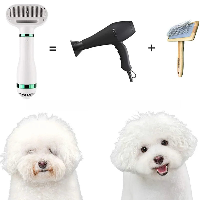 Secador-Cepillo para Mascotas 2 en 1 PetDry® | Cuidado y Secado Rápido