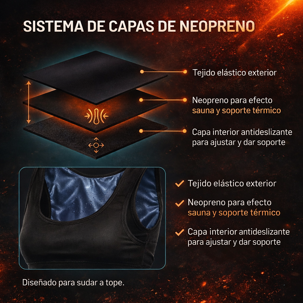 SaunaFit™ | Camiseta Termo Sauna Unisex – Más Calor, Más Intensidad
