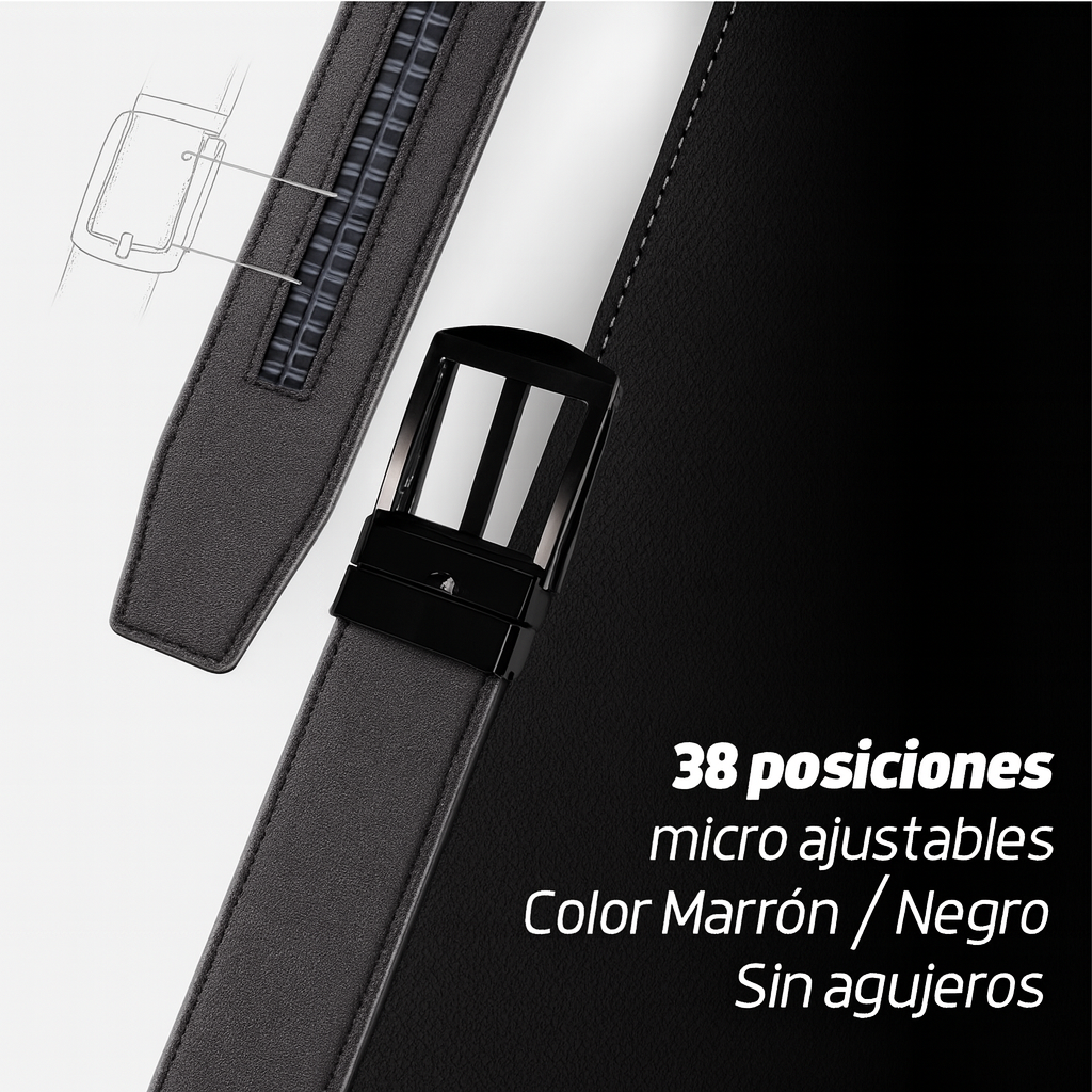 Velmor™ - Cinturón de Cuero Premium Sin Agujeros™