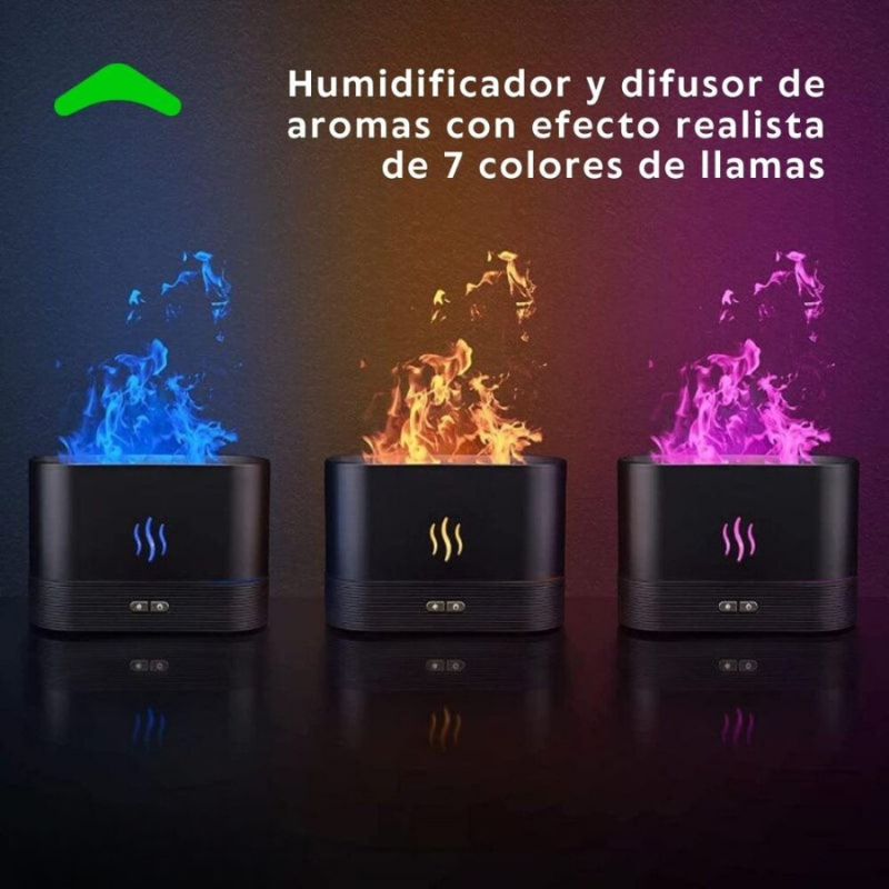 Humidificador y Difusor de Aromas LED - CleanFlame™