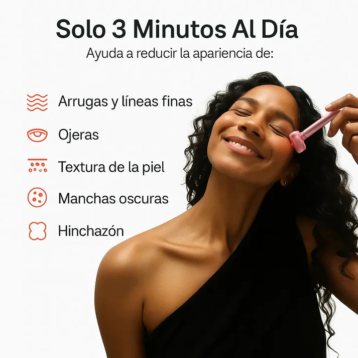 SkinGlow™ – Varita Facial con Luz Roja, Microcorriente, Calor y Masaje Vibratorio