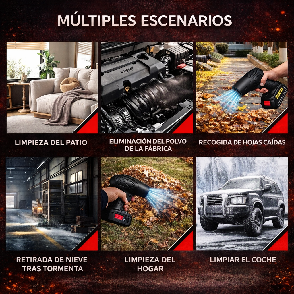 Soplador de Aire Portátil TurboAir™ (+ BATERÍA EXTRA GRATIS)