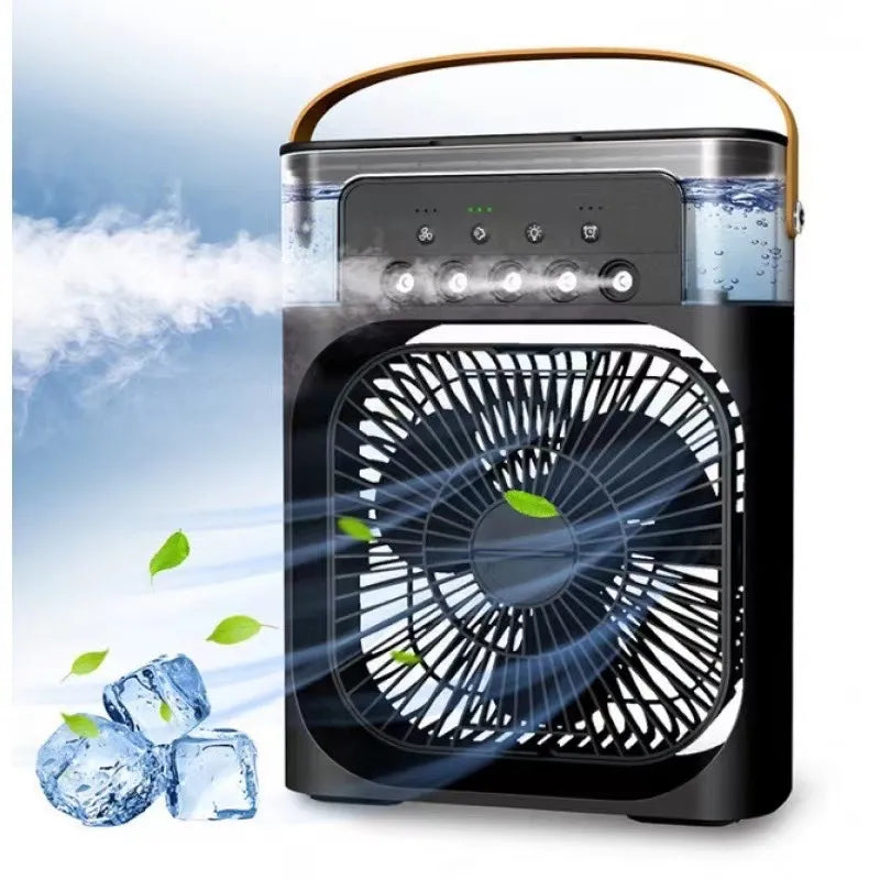 Ventilador De Aire Frio Portatil Con Humidificador 3 En 1
