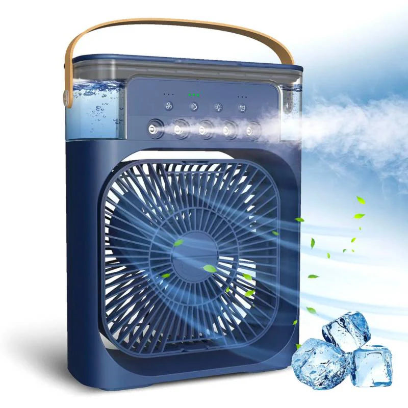 Ventilador De Aire Frio Portatil Con Humidificador 3 En 1