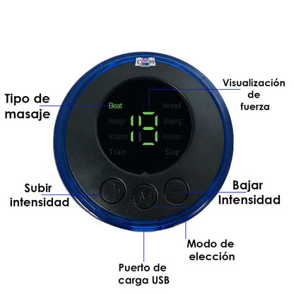 MINI MASAJEADOR CERVICAL ELÉCTRICO RECARGABLE USB + CONTROL