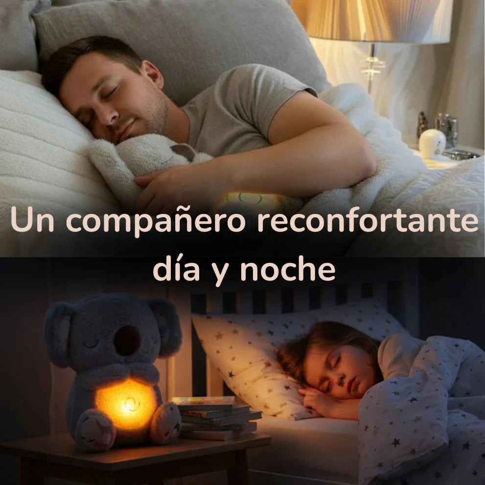 KoalaZen™ | Peluche Calmante con Respiración, Luz y Sonido