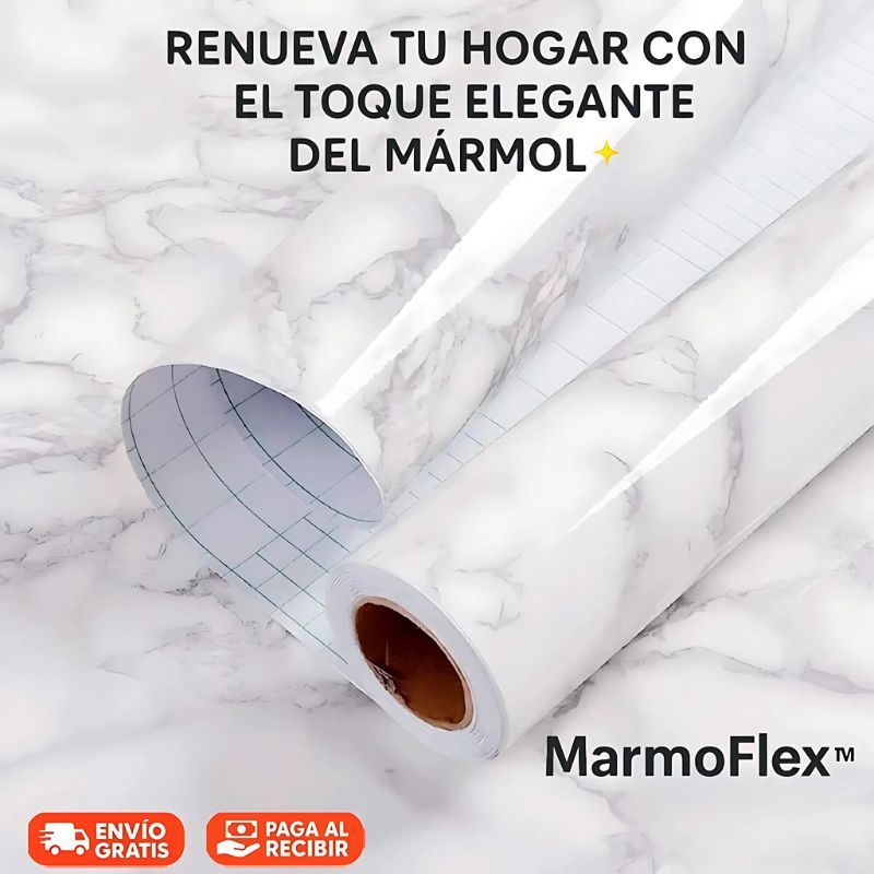 MarmoFlex™ - Adhesivo Mármol (3 Metros x 60 cm)