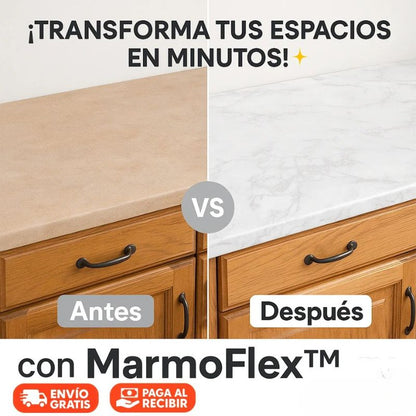 MarmoFlex™ - Adhesivo Mármol (3 Metros x 60 cm)