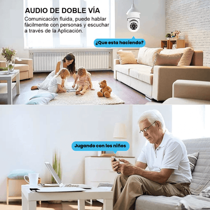 Cámara de Seguridad Inteligente SightBulb® (COMPRA 1, LLEVA 1 GRATIS)
