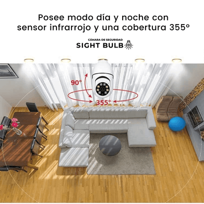 Cámara de Seguridad Inteligente SightBulb® (COMPRA 1, LLEVA 1 GRATIS)