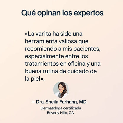 SkinGlow™ – Varita Facial con Luz Roja, Microcorriente, Calor y Masaje Vibratorio