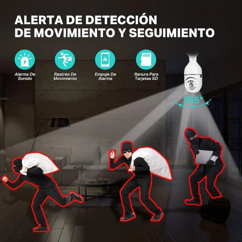 Cámara de Seguridad Inteligente SightBulb® (COMPRA 1, LLEVA 1 GRATIS)