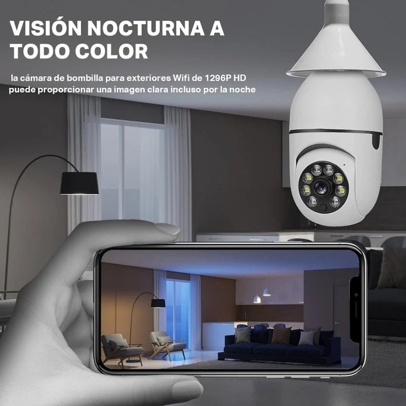 Cámara de Seguridad Inteligente SightBulb® (COMPRA 1, LLEVA 1 GRATIS)