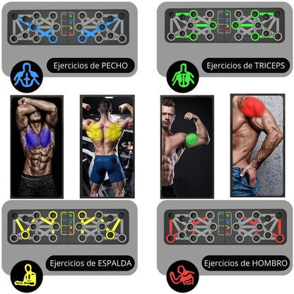 Tabla Flexiones PUSH UP® | Pecho, Espalda, Hombros y Triceps