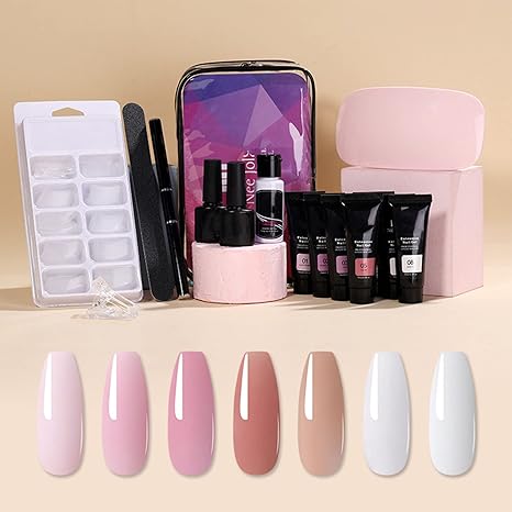 Kit Completo para Uñas de Polygel + Lámpara UV | GlamourGel™