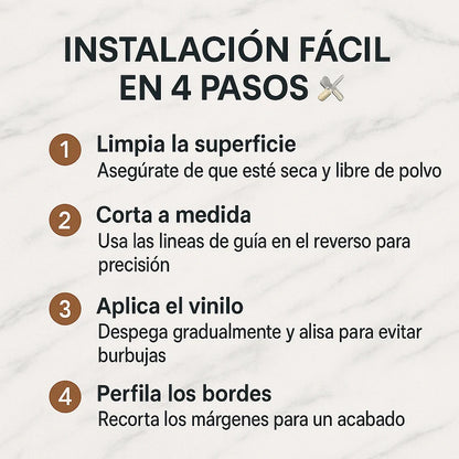 MarmoFlex™ - Adhesivo Mármol (3 Metros x 60 cm)