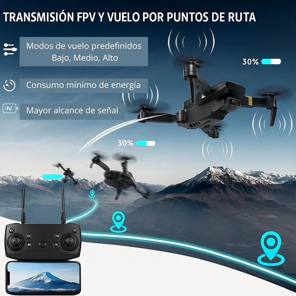 Dron 4K Doble Camara ProMax™ + Maletín Gratis