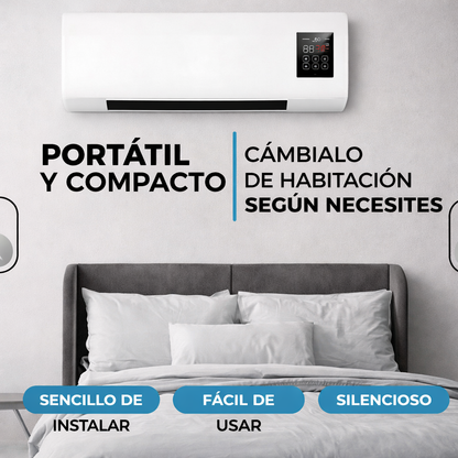 Aire Acondicionado Portátil 2 en 1 Calor y Frio - Bajo consumo y Máxima Potencia