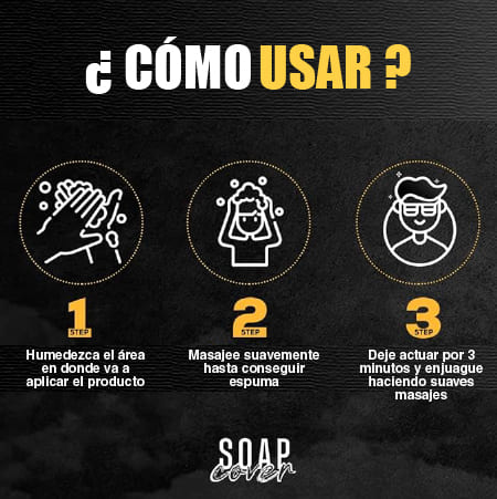 JABÓN ELIMINADOR DE CANAS NATURAL COVERSOAP™
