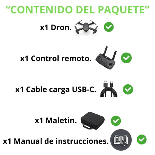 Dron 4K Doble Camara ProMax™ + Maletín Gratis