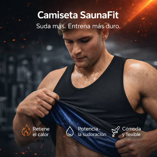 SaunaFit™ | Camiseta Termo Sauna Unisex – Más Calor, Más Intensidad
