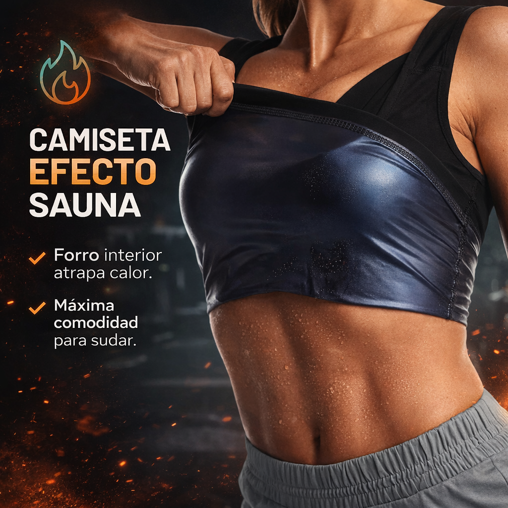 SaunaFit™ | Camiseta Termo Sauna Unisex – Más Calor, Más Intensidad