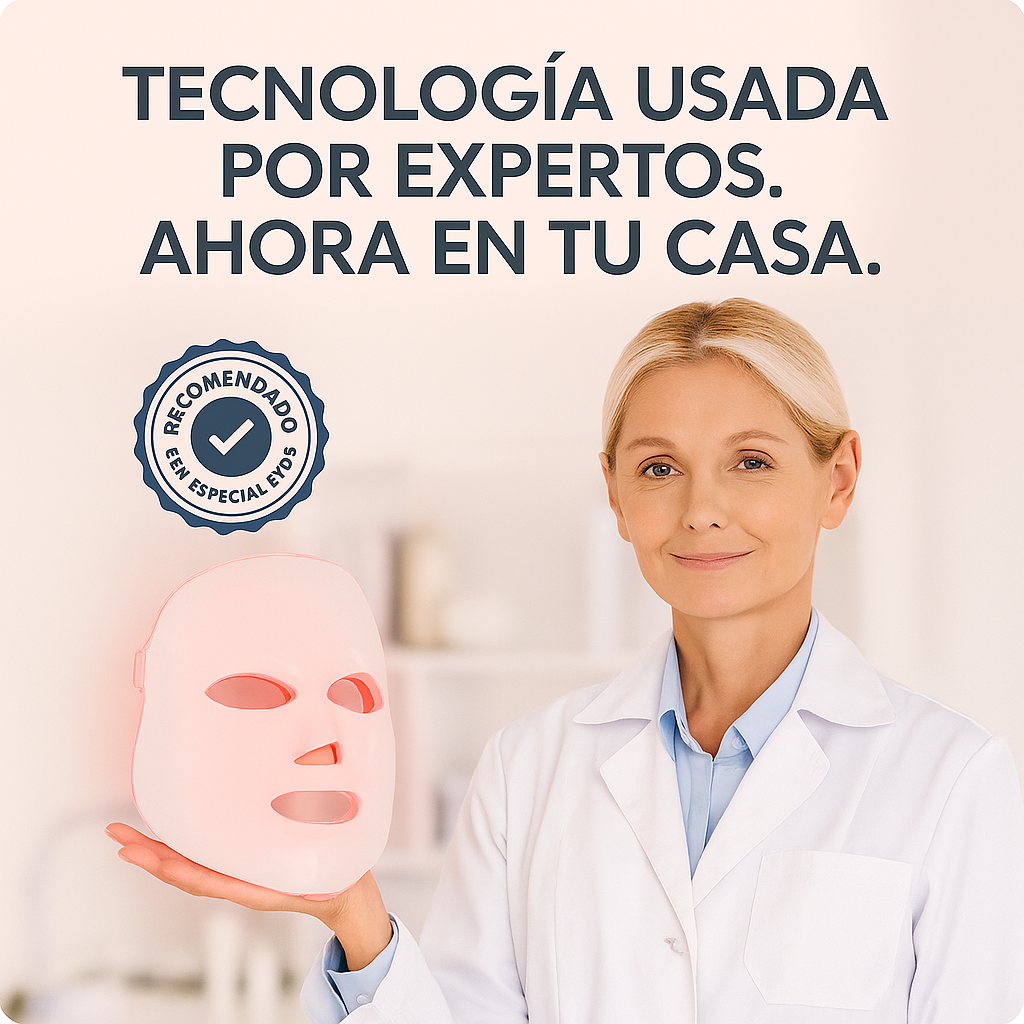 DermaLux® LED 7 en 1 | Rejuvenecimiento, Antiacné y Luminosidad Profesional en Casa