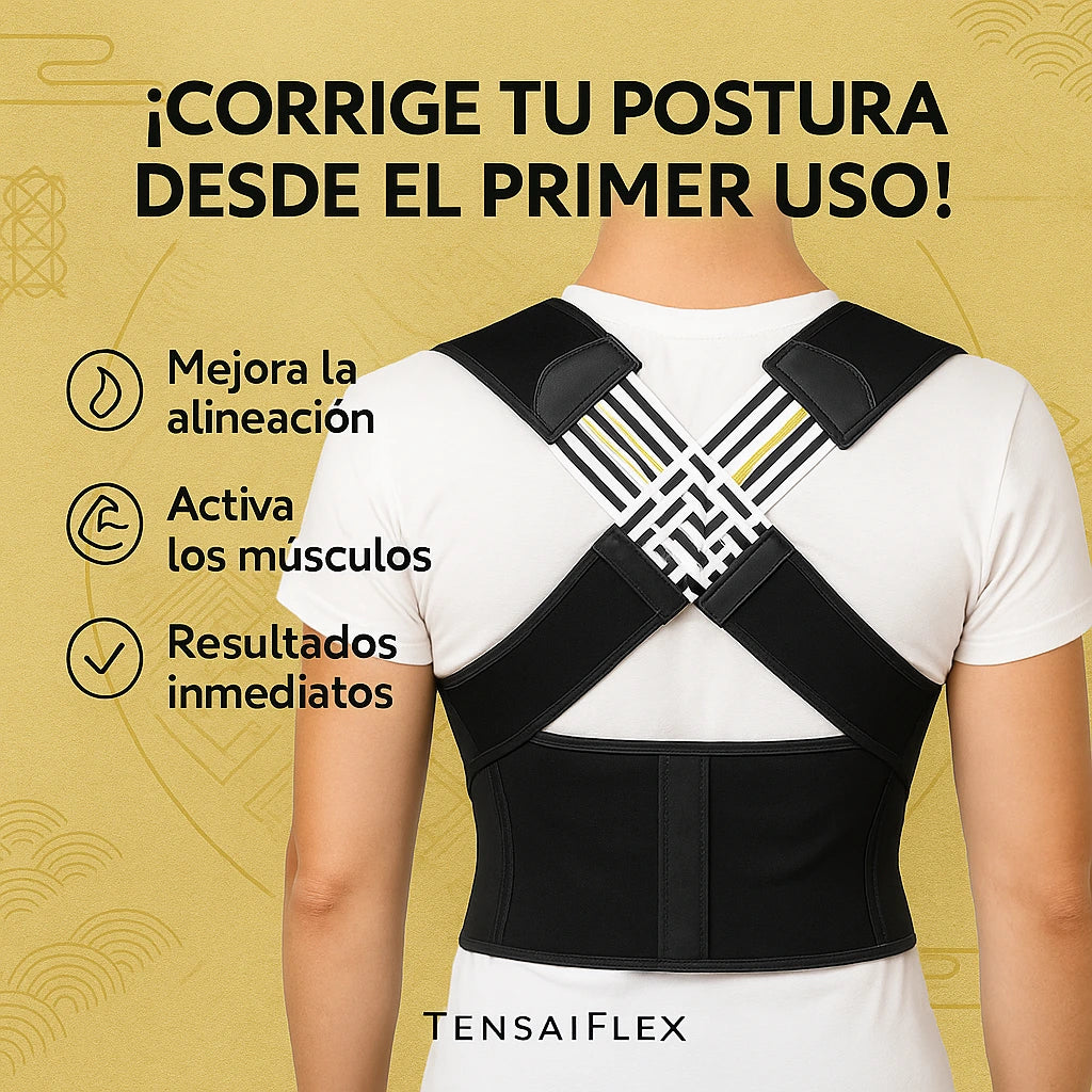 Corrector Postural TensaiFlex™ – Endereza tu postura y olvida el dolor