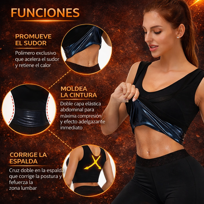 SaunaFit™ | Camiseta Termo Sauna Unisex – Más Calor, Más Intensidad