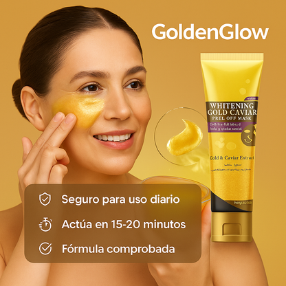 GoldenGlow™ – Mascarilla Facial Dorada con Colágeno y Retinol