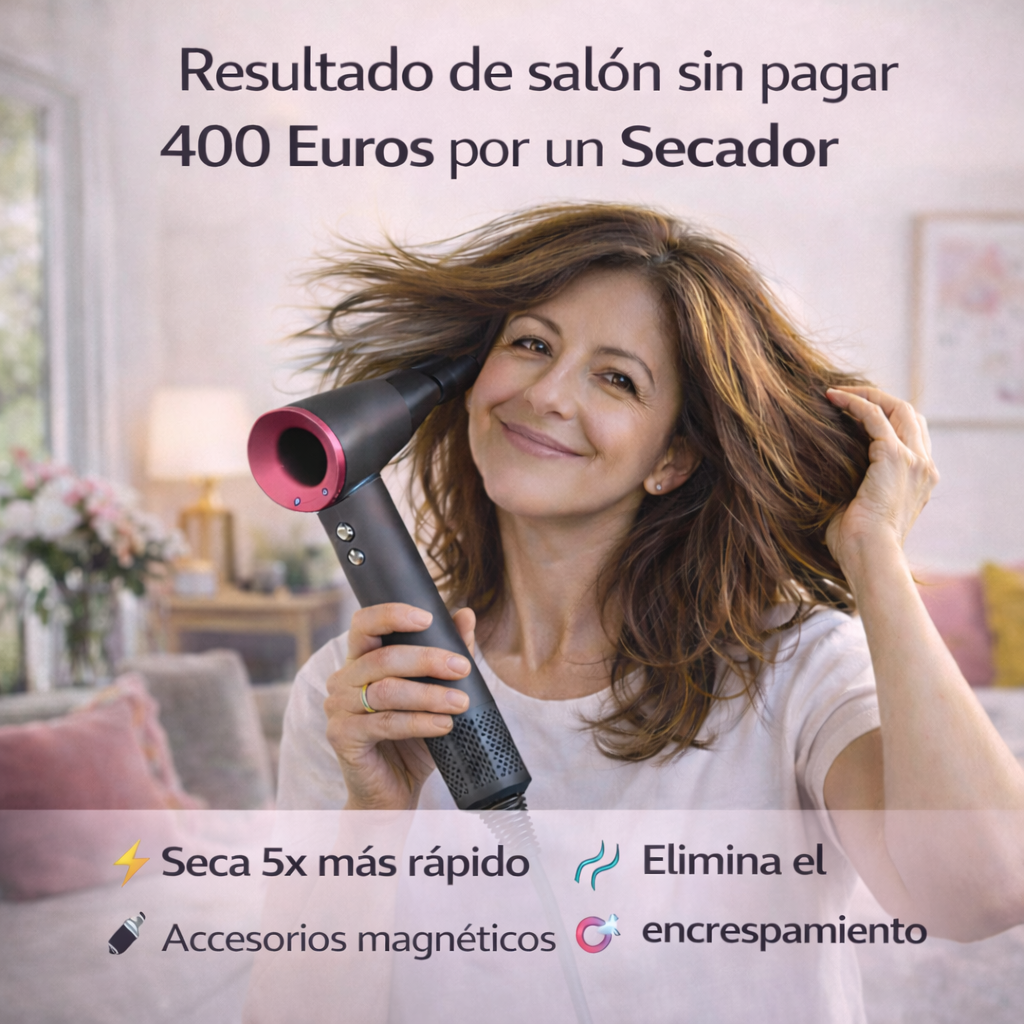 Secador Iónico LuxeAir Pro™ + 5 Acesorios
