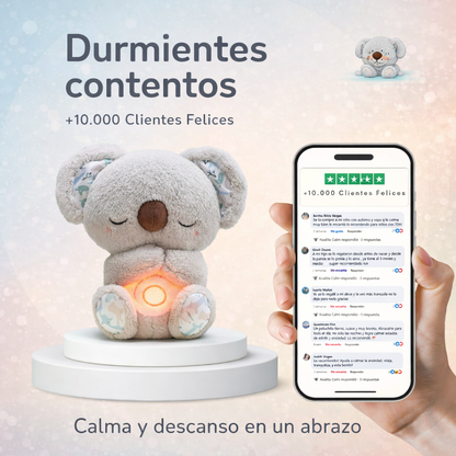 KoalaZen™ | Peluche Calmante con Respiración, Luz y Sonido