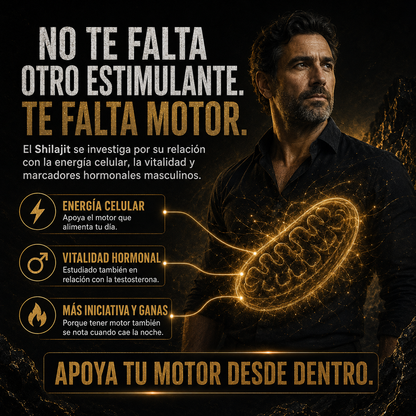 Shilajit® Puro en Resina Original - Energía, Foco y Vitalidad Masculina (100g)