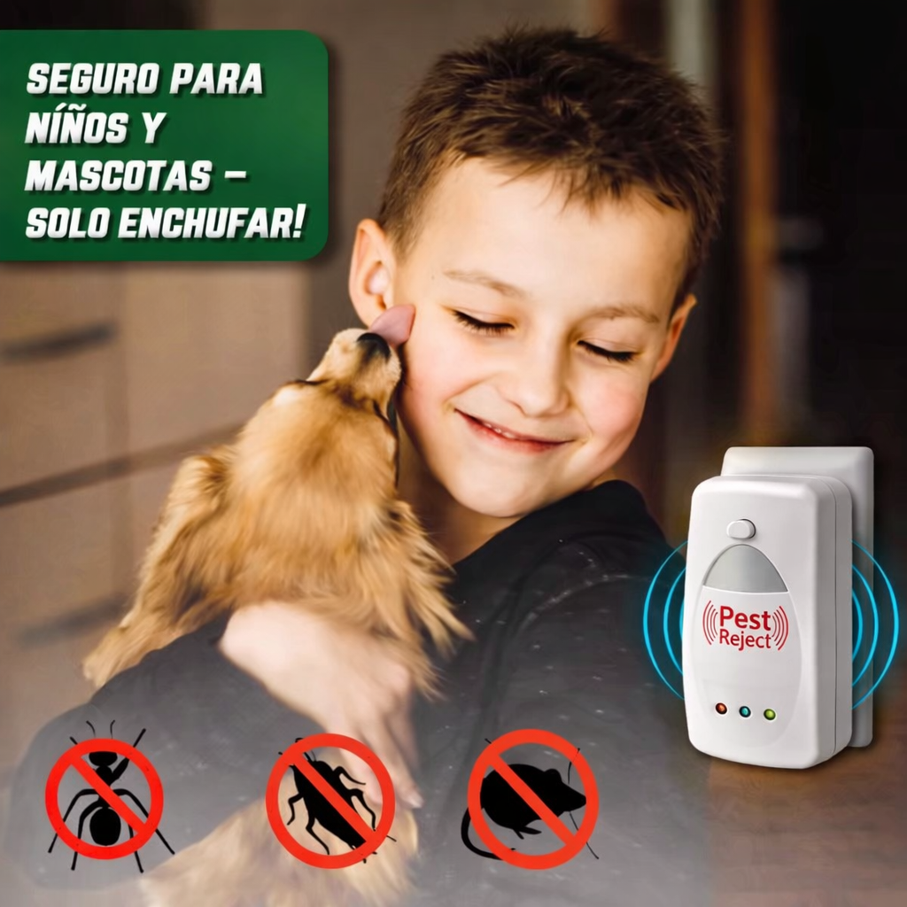 Repelente Ultrasónico Anti Plagas PestReject™