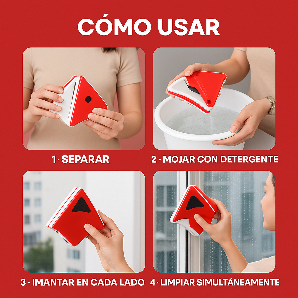 Limpiador de Cristales Magnético WinClean™
