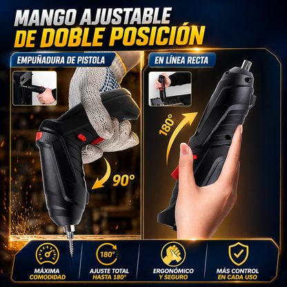 DrillMate® - Destornillador Electrico Inalambrico 47 Piezas + Maletín