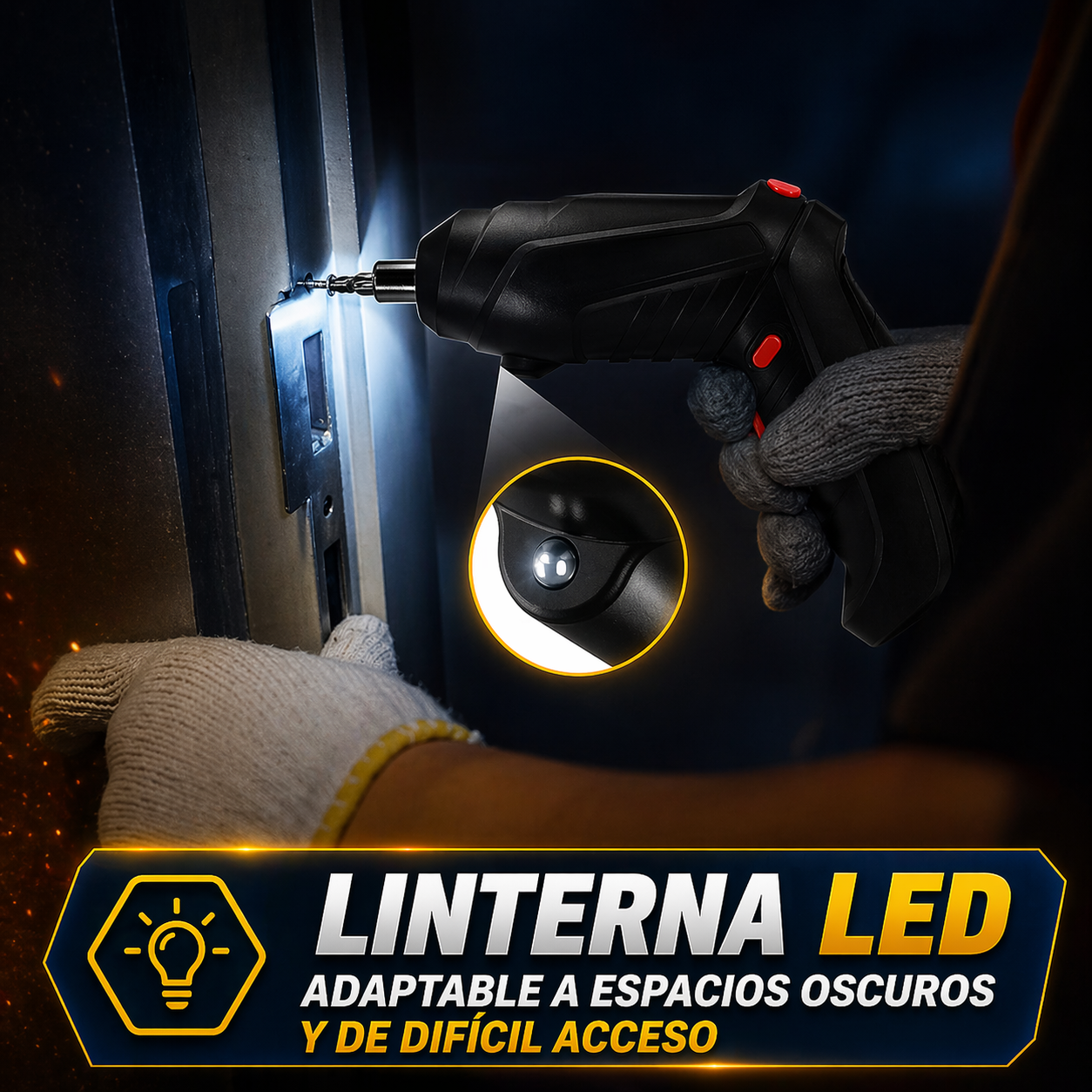 DrillMate® - Destornillador Electrico Inalambrico 47 Piezas + Maletín