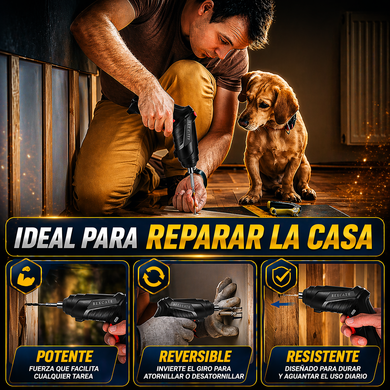DrillMate® - Destornillador Electrico Inalambrico 47 Piezas + Maletín