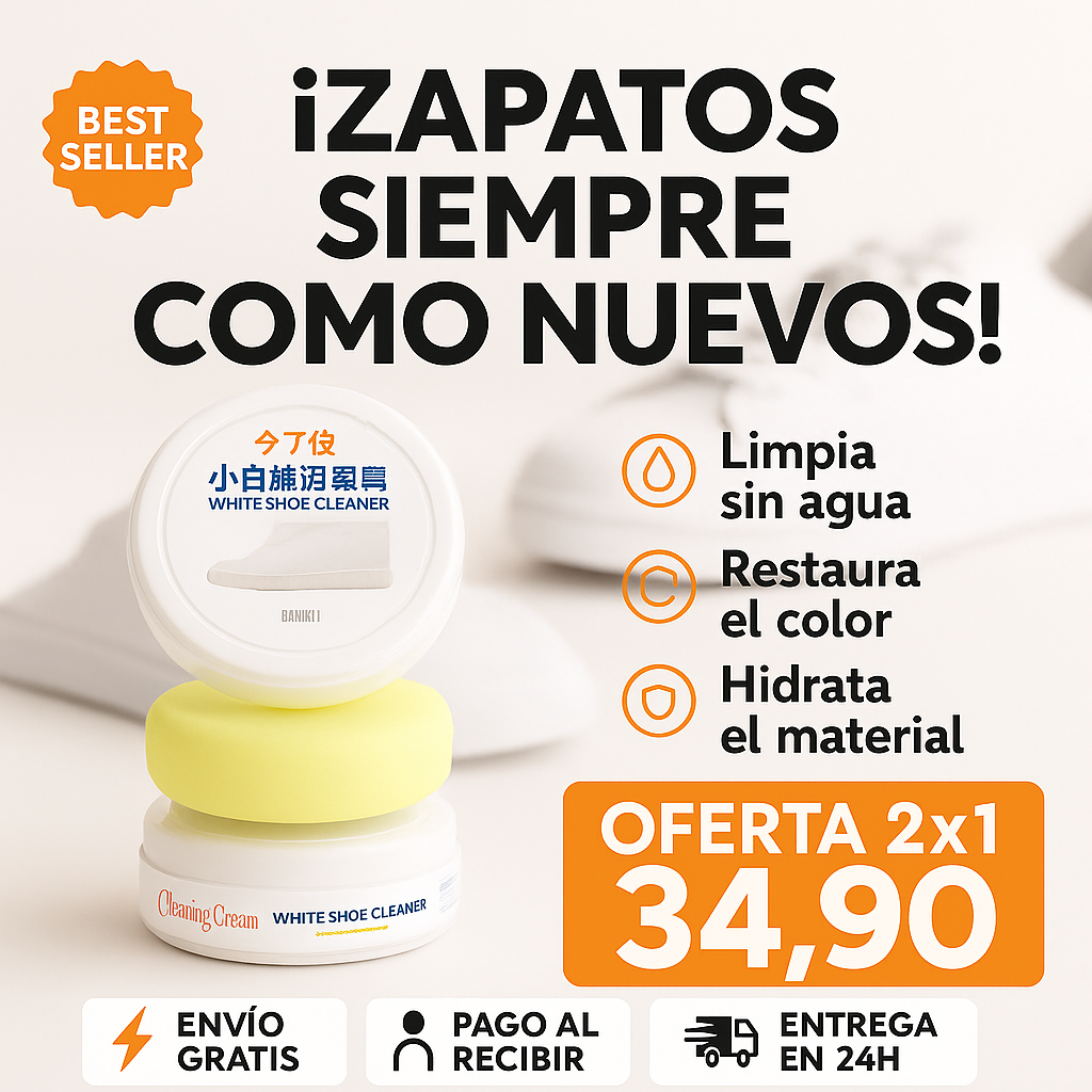 Crema Magica para Limpieza de Zapatos CleaningCream® (OFERTA 2X1)