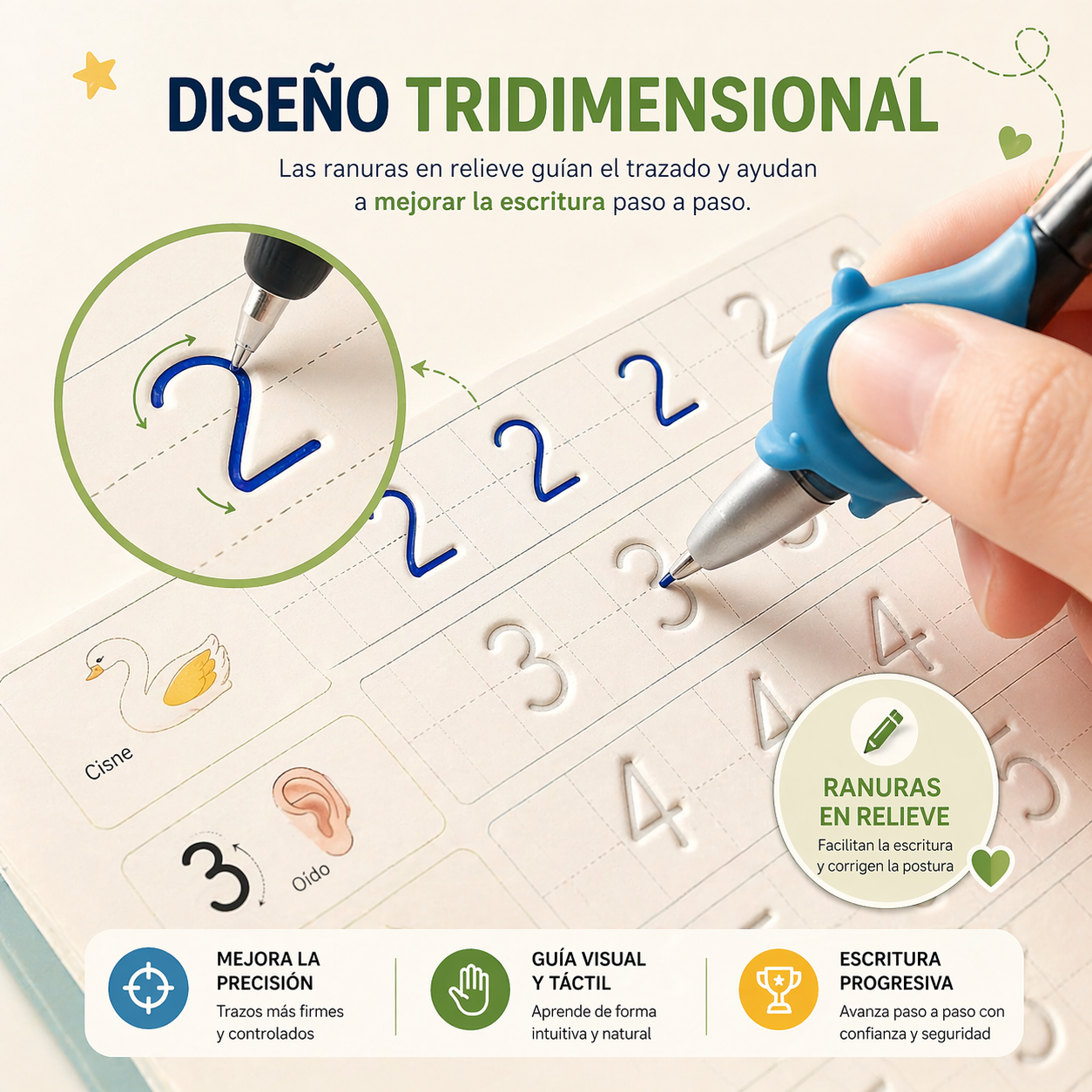 Kit 4 Cuadernos Educativos Reutilizables para Niños MagicBook™ (Español & Inglés)