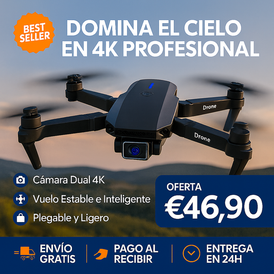 Dron 4K Doble Camara ProMax™ + Maletín Gratis