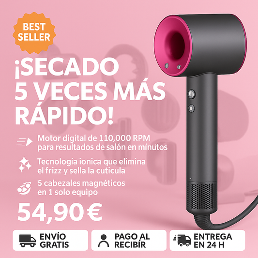 Secador Iónico LuxeAir Pro™ | Alisa, seca, moldea y da volumen sin esfuerzo