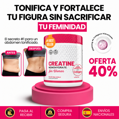 Original OldSchool Labs® Creatina Monohidratada para Mujer (240g)