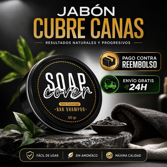 JABÓN ELIMINADOR DE CANAS NATURAL COVERSOAP™