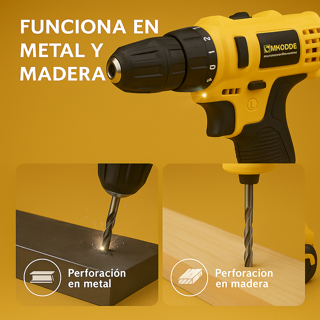 Taladro Inalámbrico 21V con 93 Piezas – Kit Completo para el Hogar