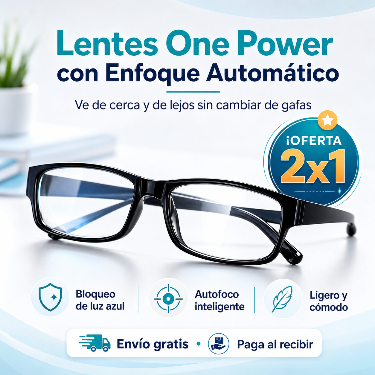 Lentes Multifocales Inteligentes OnePower™ | COMPRA 1, LLEVA 2
