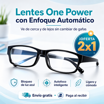Lentes Multifocales Inteligentes OnePower™ | COMPRA 1, LLEVA 2