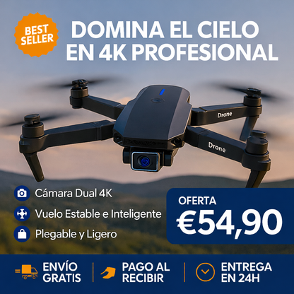 Dron 4K Doble Camara ProMax™ + Maletín Gratis